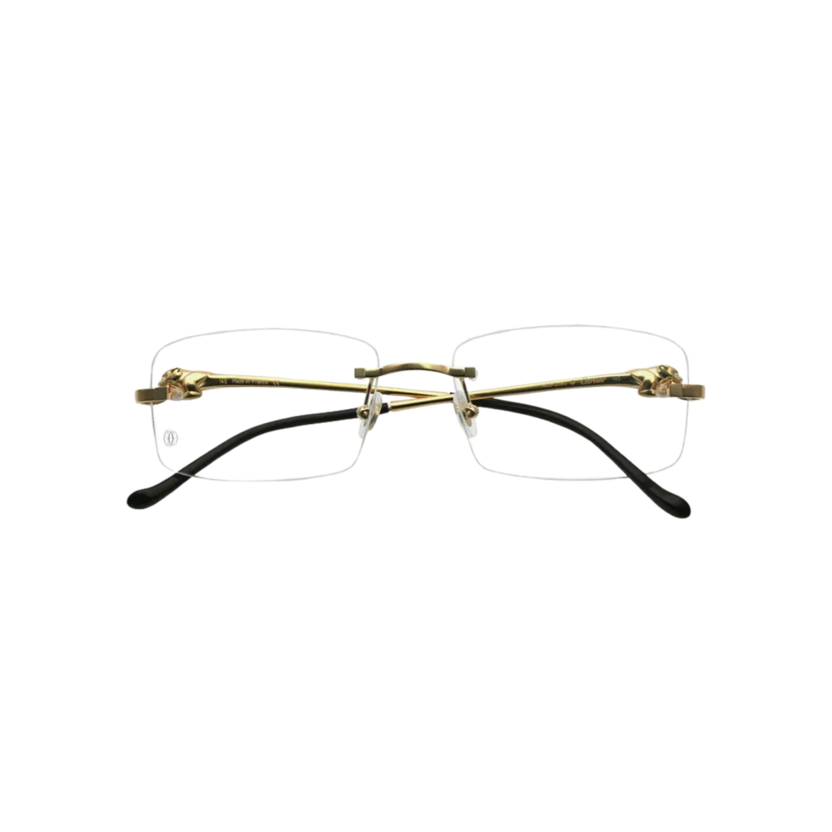 CARTIER 長方形 フレムレス メカネ CT0281O 001 Cartier Core Range CT0281O 001 Eyeglasses Gold Rimless